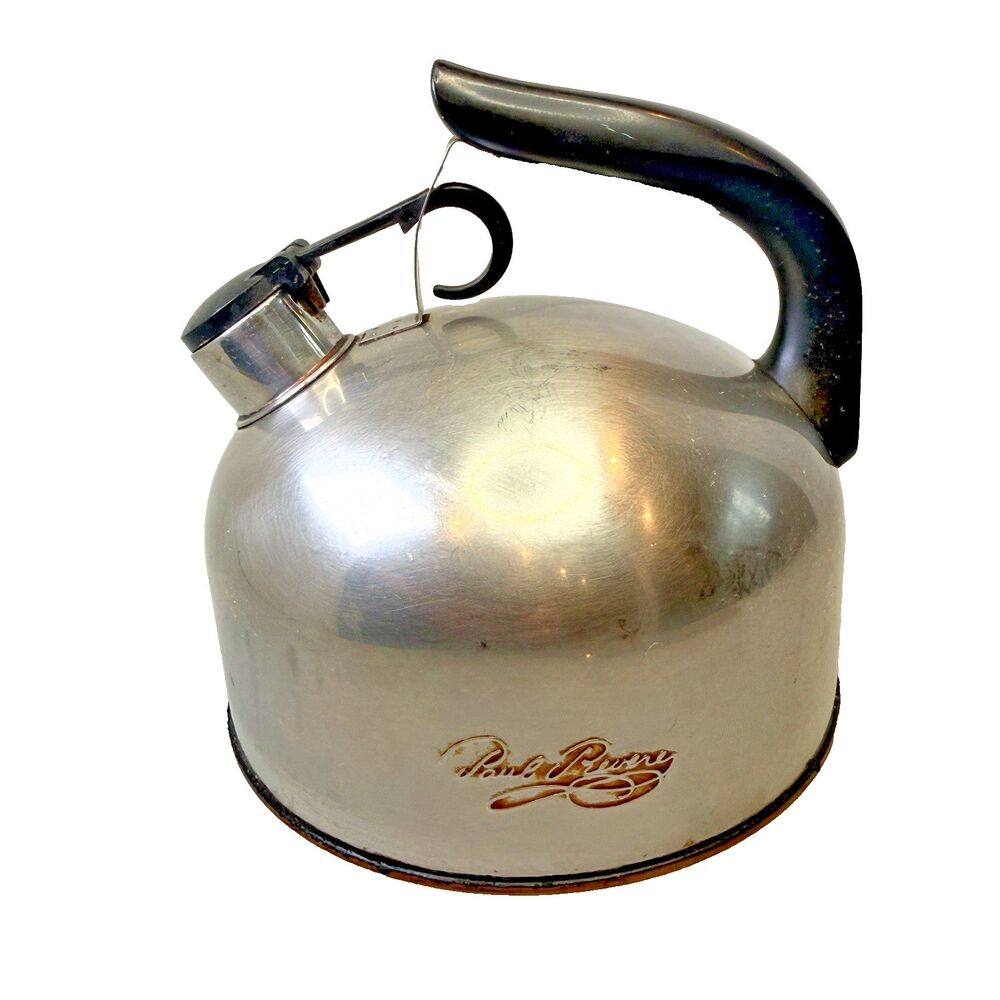 Vintage Paul Revere Ware 1801 Copper Bottom Tea Kettle Korea 7" EUC Collectible